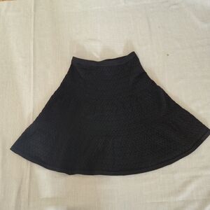 Sandro Black Skater Skirt